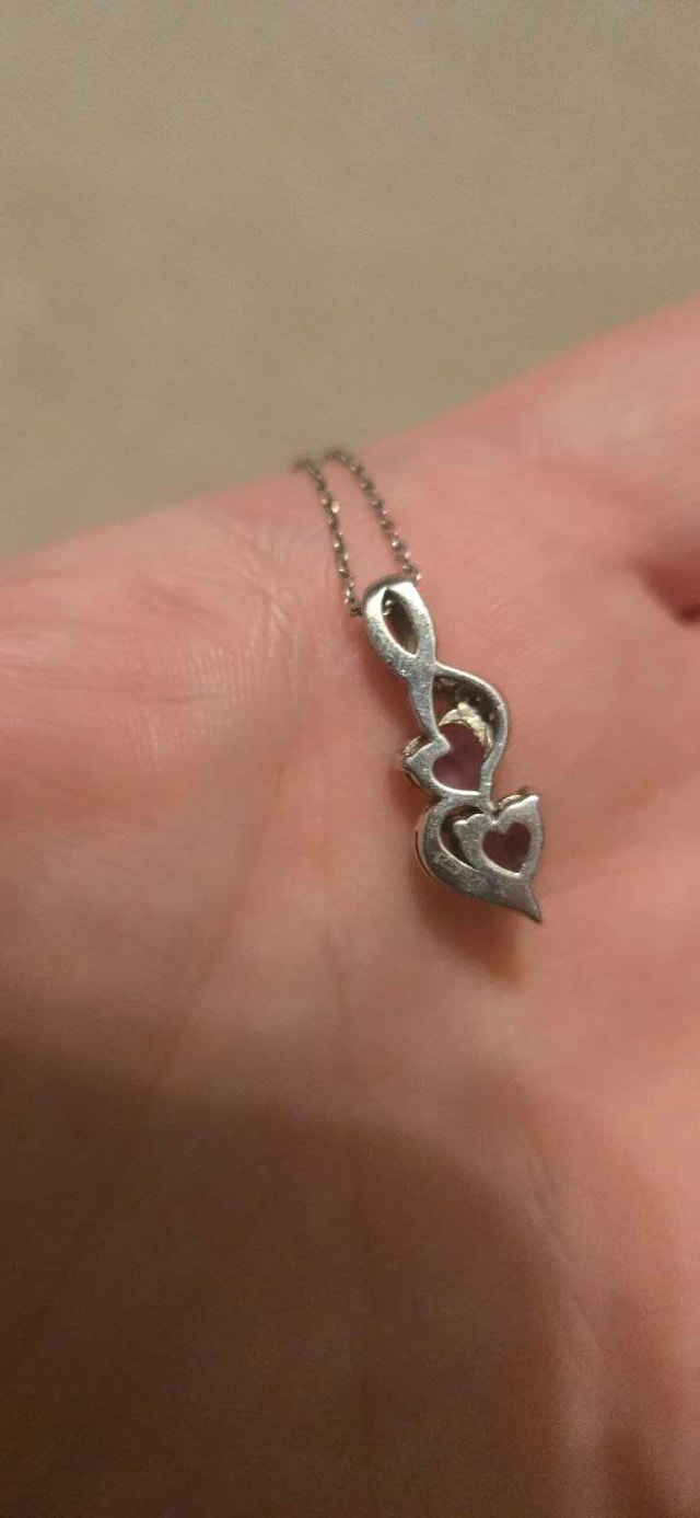 Charm Amethyst Silver Necklace - photo 4