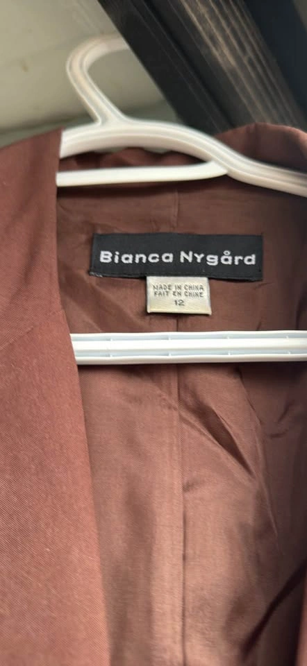 Bianca Nygård Brown Blazer Size 12 - photo 2