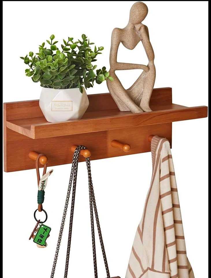 Wooden key hooks