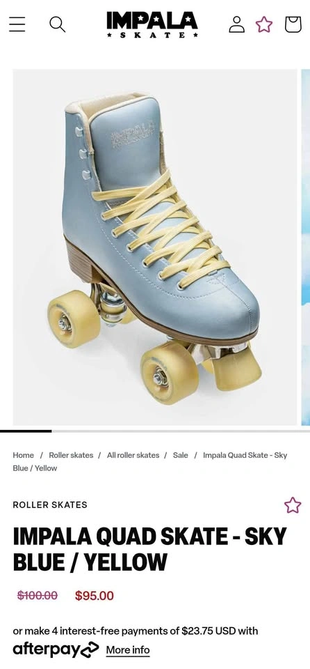 IMPALA QUAD SKATE-SKY BLUE / YELLOW