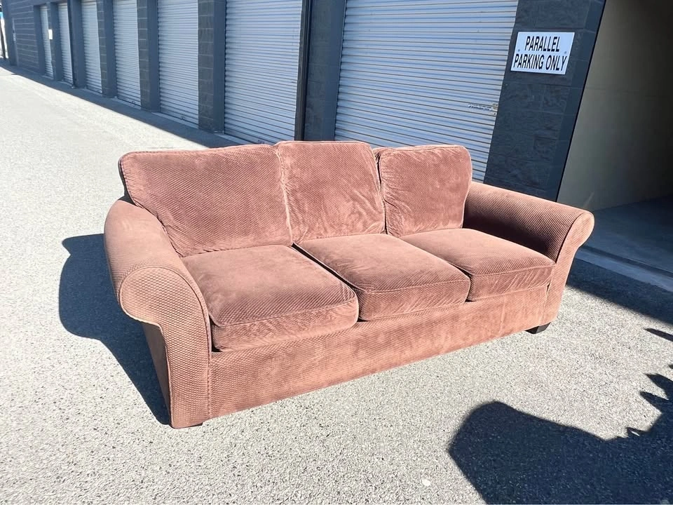 Urban Barn Brown Sofa Couch - photo 2