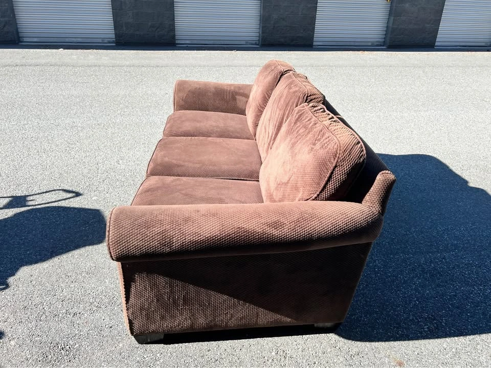 Urban Barn Brown Sofa Couch - photo 3