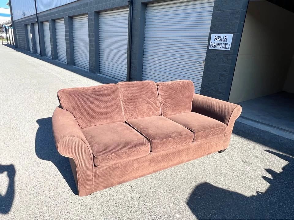 Urban Barn Brown Sofa Couch - photo 5