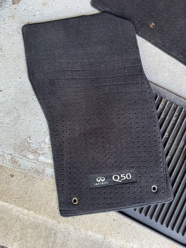 2014 - 2024 OEM Infiniti Q50 Floor Mats rubber and carpet - photo 2