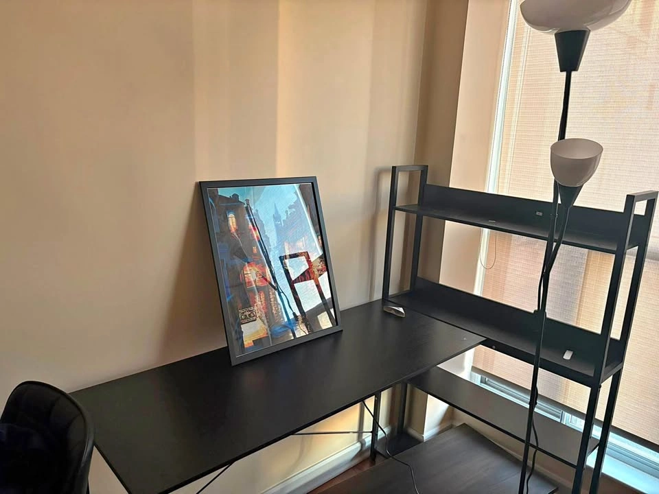 Desk with shelves