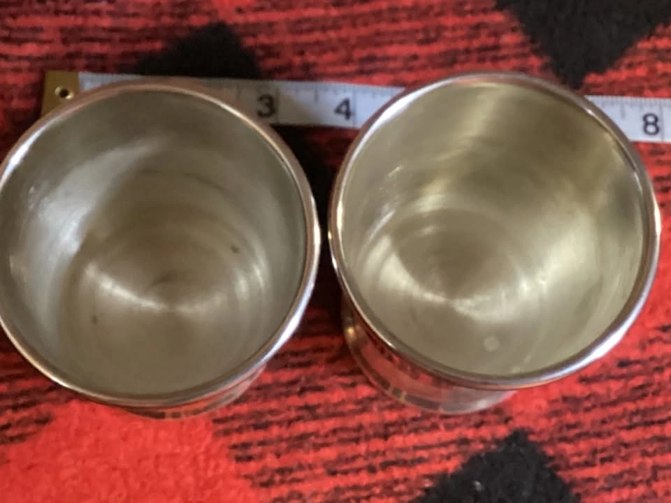 Rare 2 PASO FINO Horse Cups marked Sheridan at the bottom - photo 3