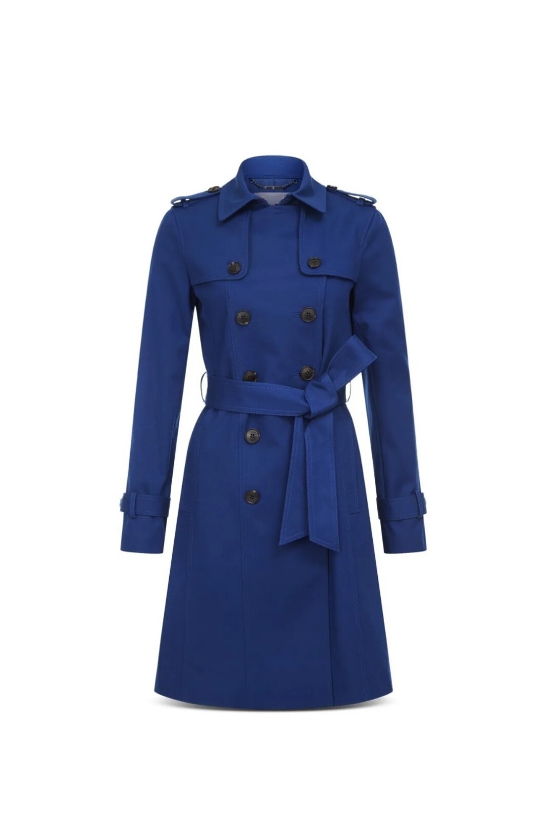 BOSCH Trench Coat Size 10 UK/6 USA double breast Cobalt