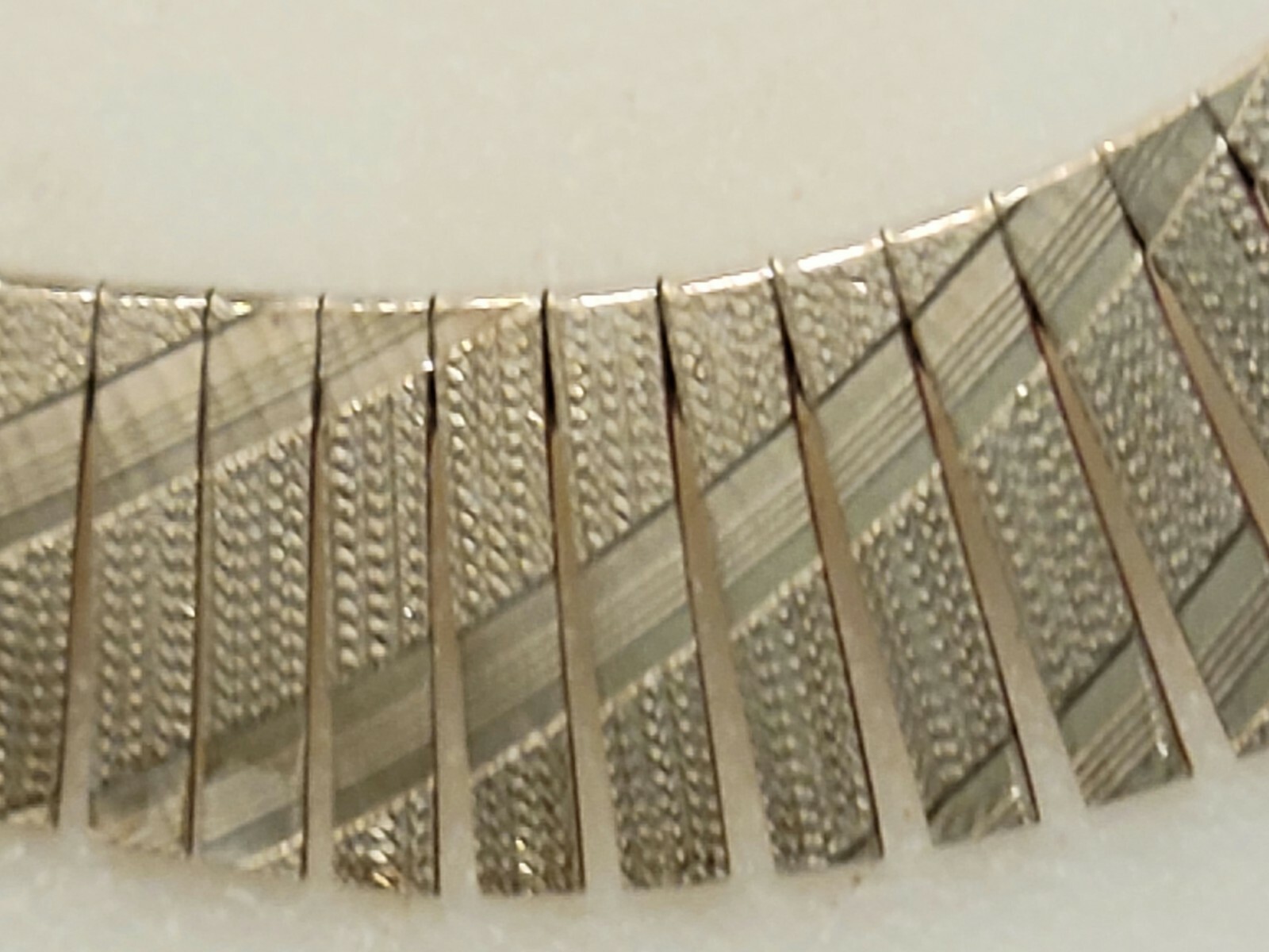 Italian Omega Reversible Necklace Sterling Silver 925 31.7g - photo 3