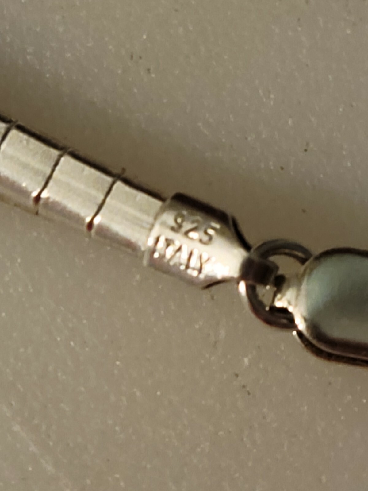 Italian Omega Reversible Necklace Sterling Silver 925 31.7g - photo 5