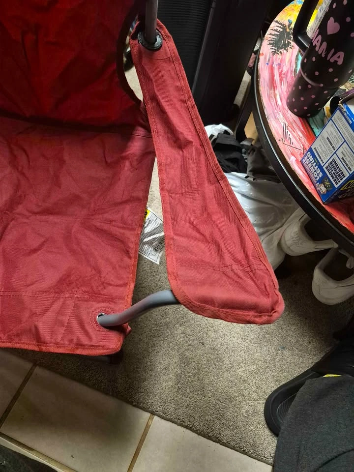 Red ozark folding chair - photo 3