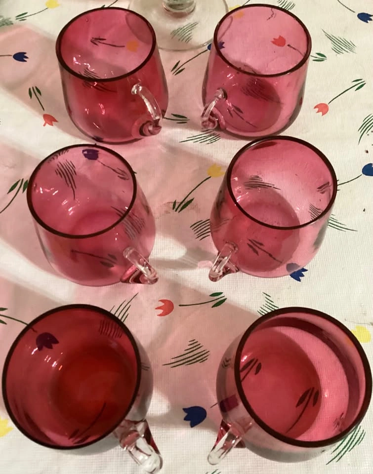 25 pieces CRANBERRY GLASS COLLECTION - photo 3