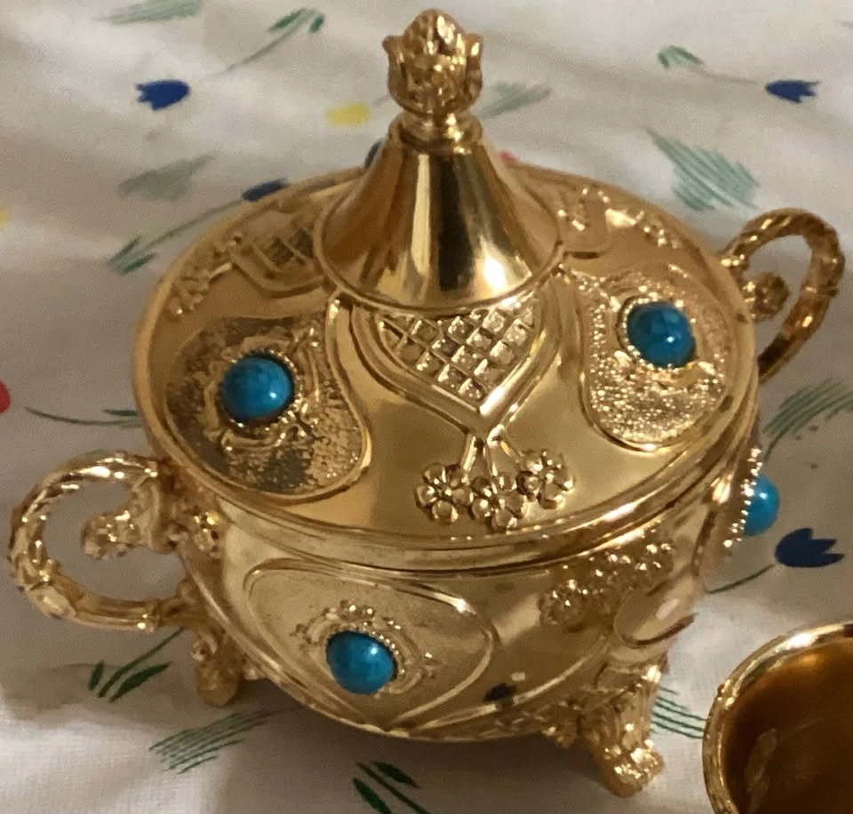Vintage Turkish Metal Coffee/Tea set - photo 2