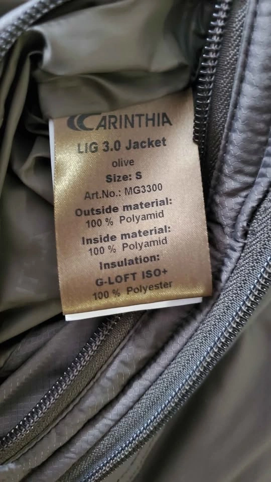 LIG 3.0 thermal jacket Carinthia size small - photo 4