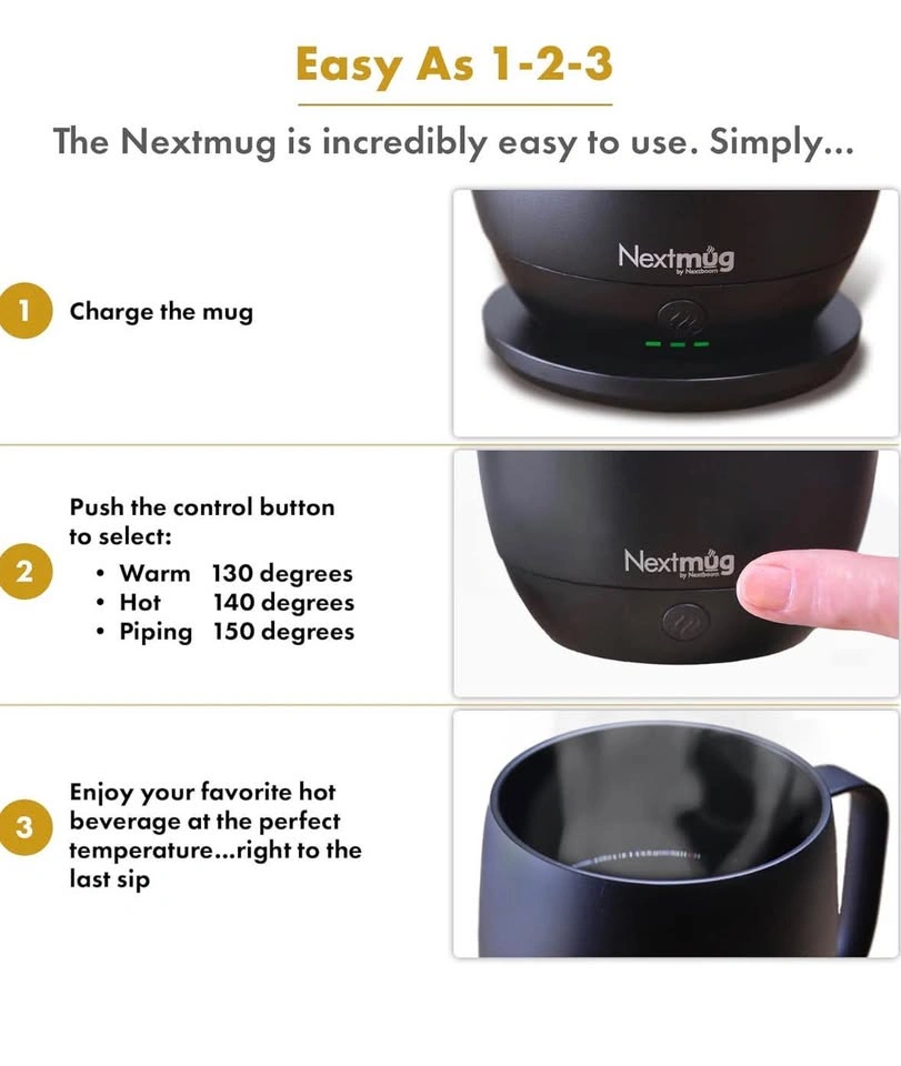 Nextmug Self-Heating Temperature Control Coffee Mug - photo 4