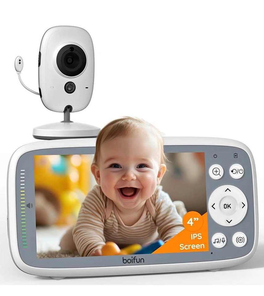 BOIFUN Baby Monitor No WiFi – 4" 720P Screen