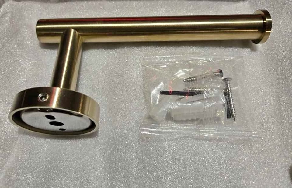 Brushed Gold toilet paper holder