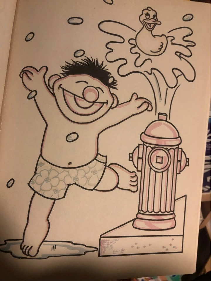 ⚽️ Vintage Paint Ernie & Bert Sesame Street - photo 5