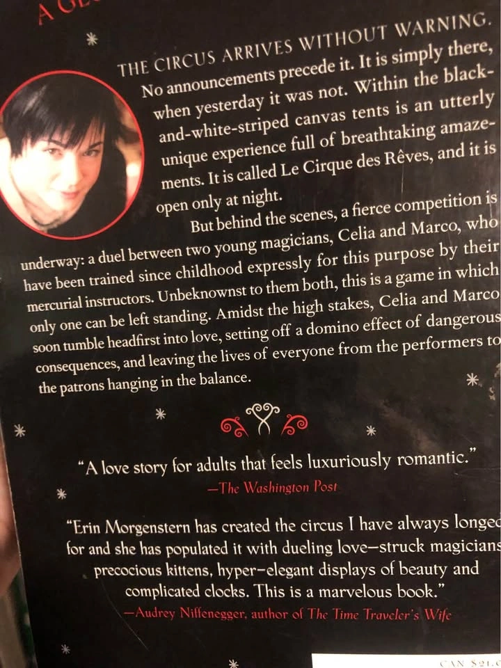 ⚽️ The Night Circus by Erin Morgenstern Young Adult Fiction - photo 2