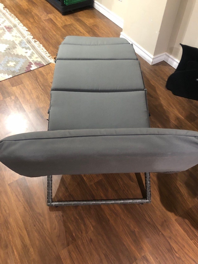 NEW Patio Wicker Chaise Lounge Recliner w/ Cushion – Adjustable