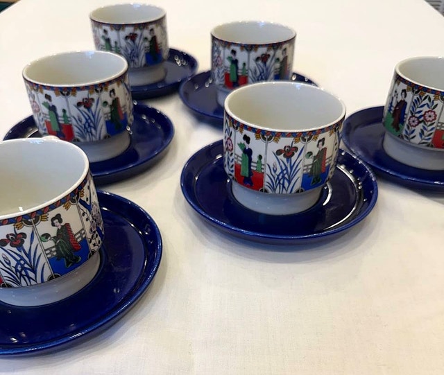WEIDMANN Italian Porcelain coffee /tea 12 Pieces Set