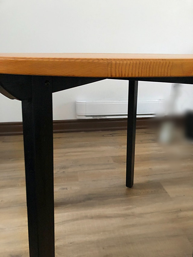 IKEA DISCONTINUED PINE Dining Table N' 2 Dining Chairs - photo 5