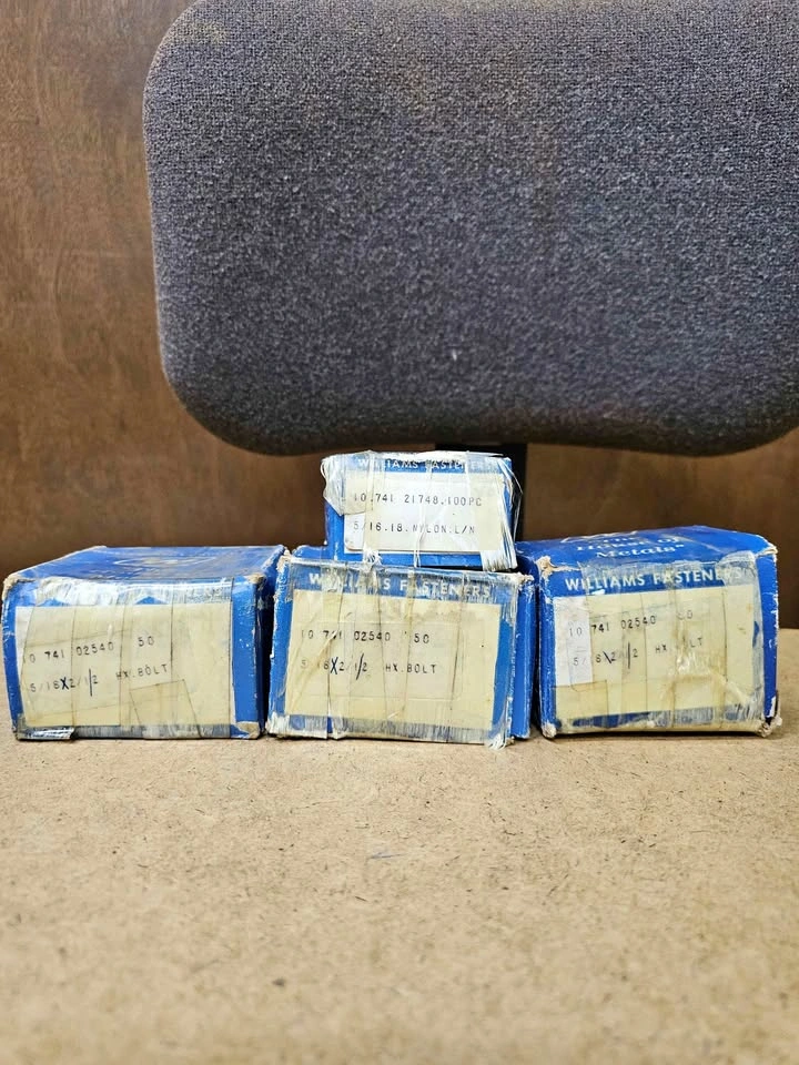 Misc Steel Bolts in Box Vintage