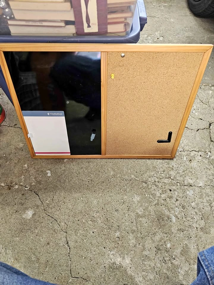 Magnetic & Cork Message Board Half & Half