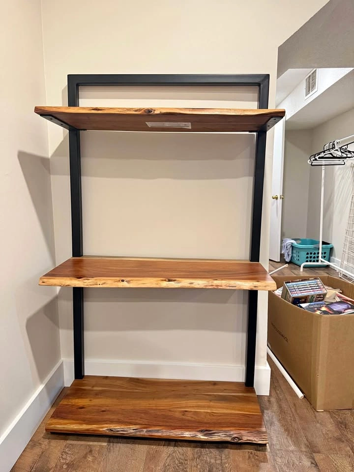 Acacia Wood Shelving Unit