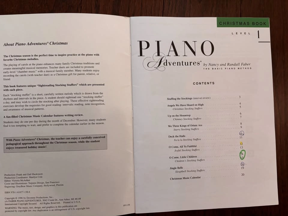 Piano Adventures Christmas Book Level 1 ⚽️ - photo 2