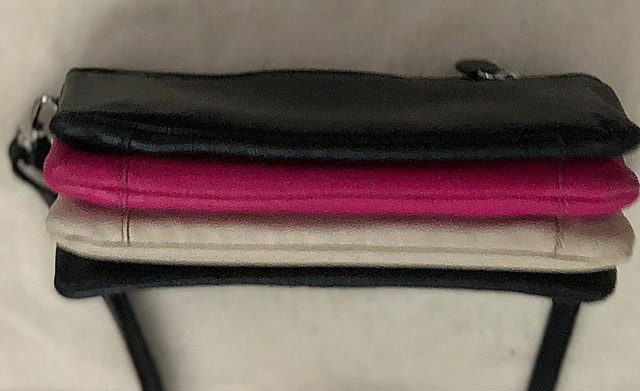 Danier Genuine Leather Triple Pouch Crossbody Bag – Colorblock