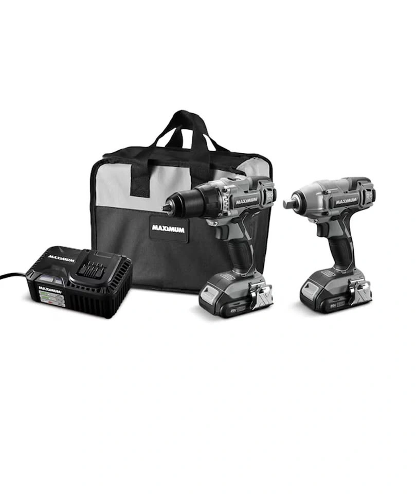 New MAXIMUM 20V Drill/Driver and 1/2-in Impact Wrench Combo Kit