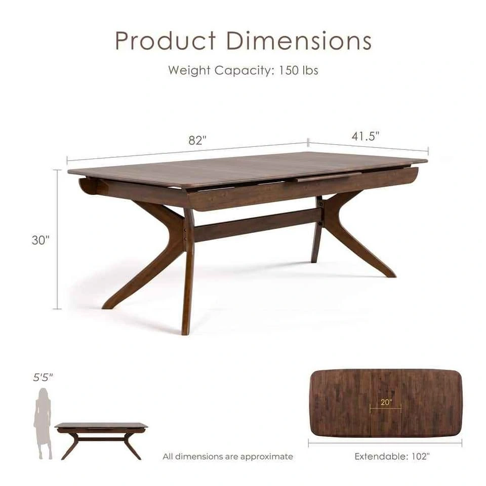 BRAND NEW Walnut, Mid-Century Modern Dining Table - photo 2