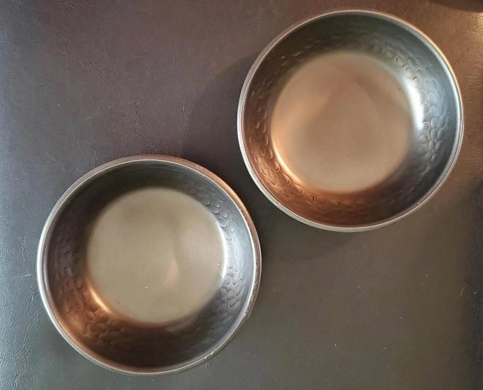 Vintage Hammered Copper Bowls (Pair) - photo 2