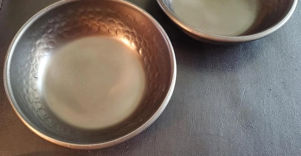 Vintage Hammered Copper Bowls (Pair) - photo 3