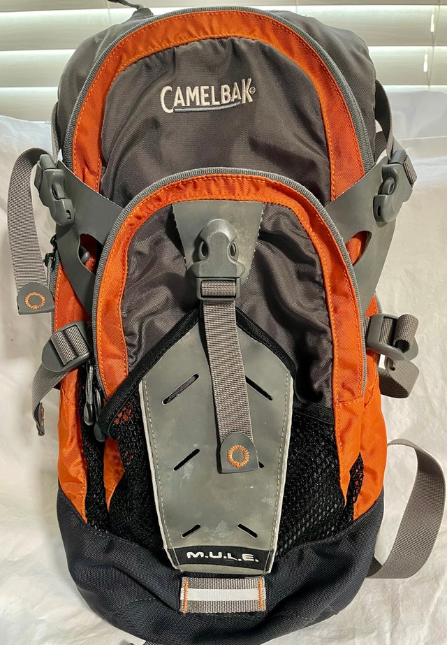 Vintage CamelBak M.U.L.E. Backpack - Orange & Gray