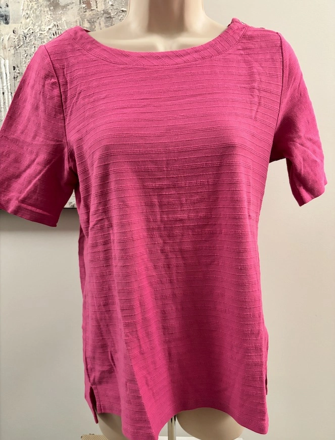 BNWT Talbots Pink Button Shoulder Top - Small Petite ⚽️ - photo 2