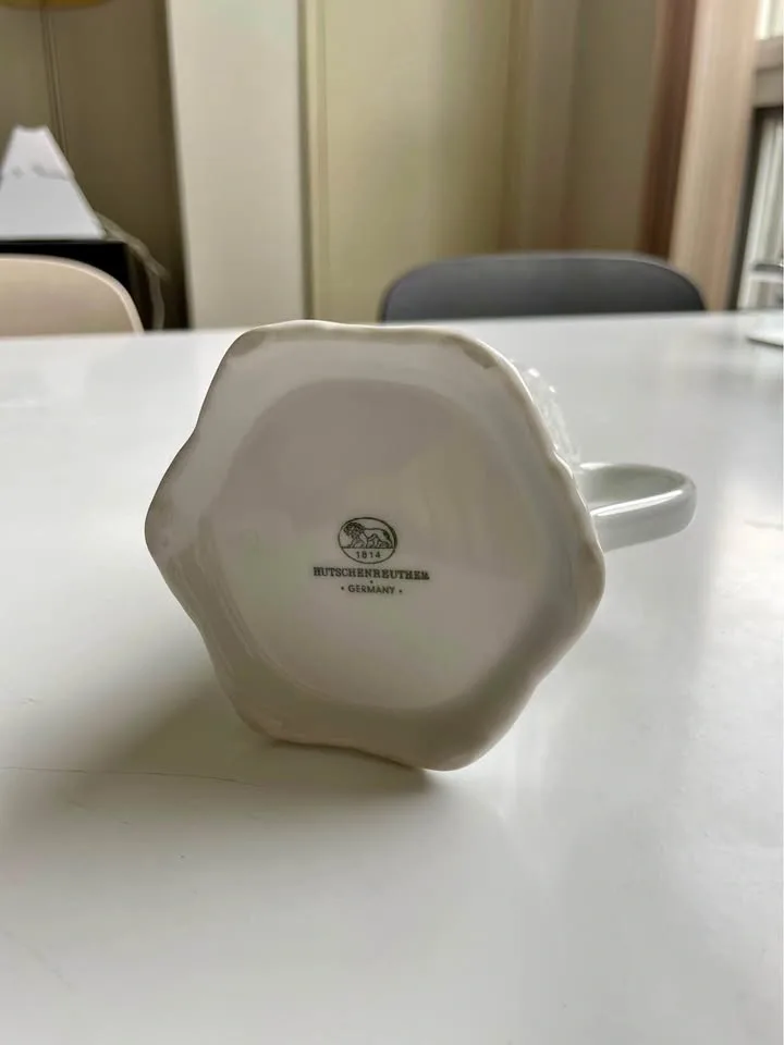 Vintage Creamer Racine (All White) by HUTSCHENREUTHER