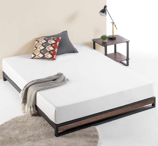 Twin bed frame+mattress