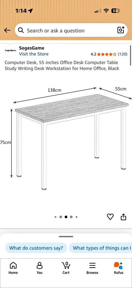 SogesGame Computer Desk