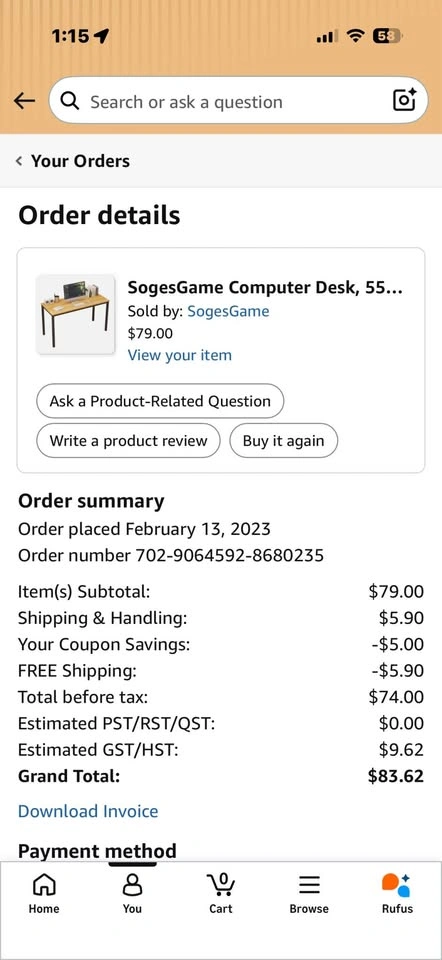 SogesGame Computer Desk - photo 4