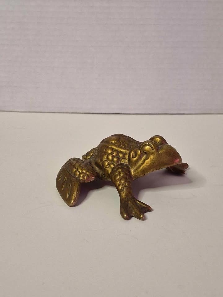 Vintage Brass Frog - photo 3