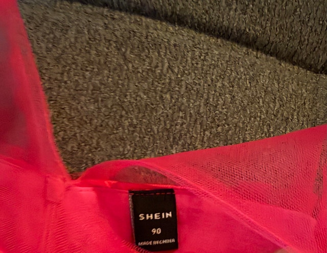 Shein pink birthday or wedding Dress and Max Studio Jacket - photo 3