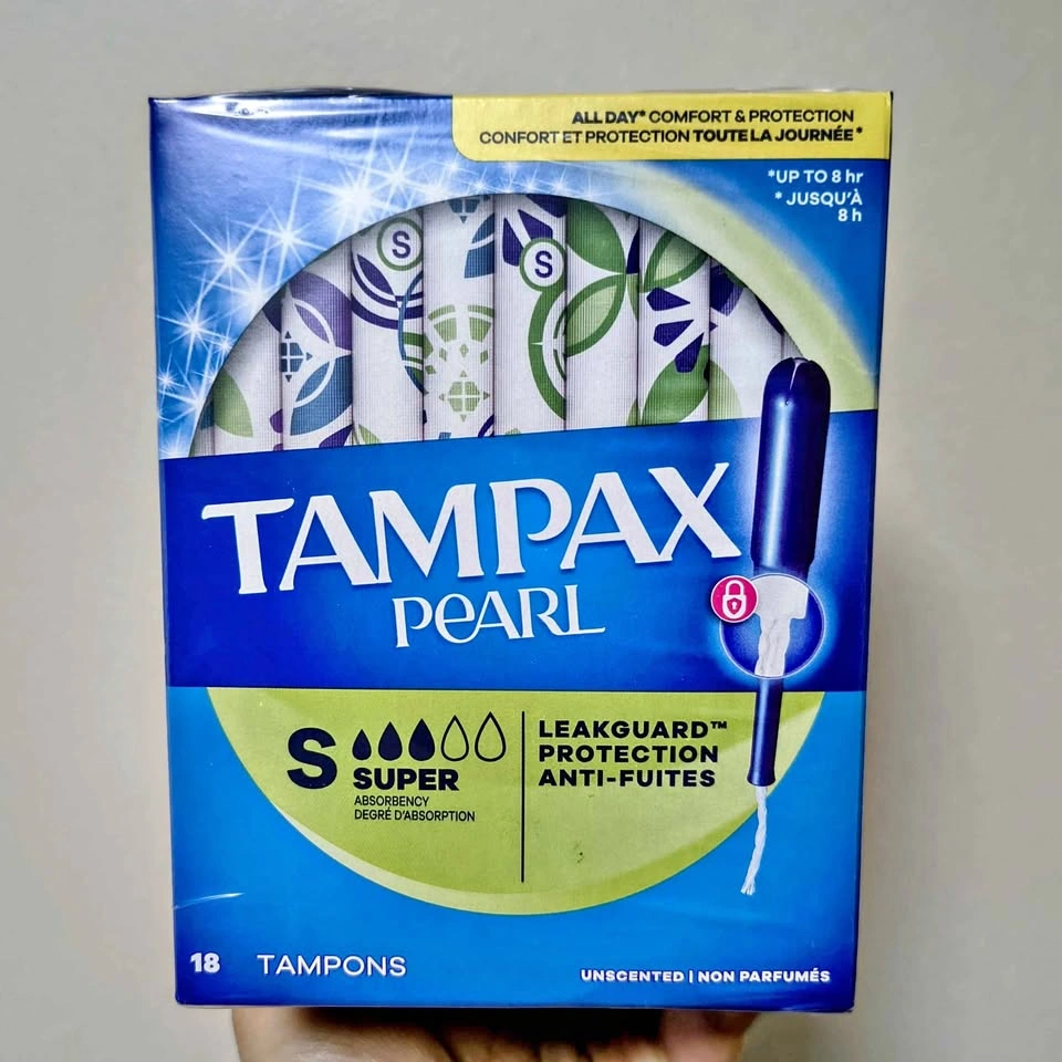 Tampax Pearl Super Absorbency Tampons 54 ct