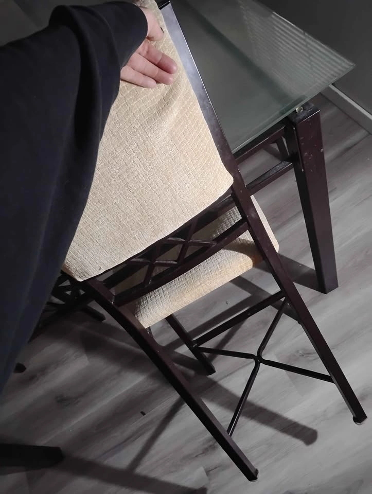 Glass Top Dining Table with 4 Chairs - photo 5