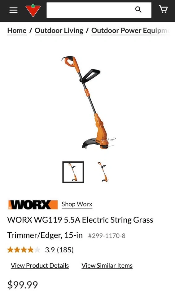 WORX 5.5 Amp 15” Corded Electric String Trimmer/Edger - photo 5