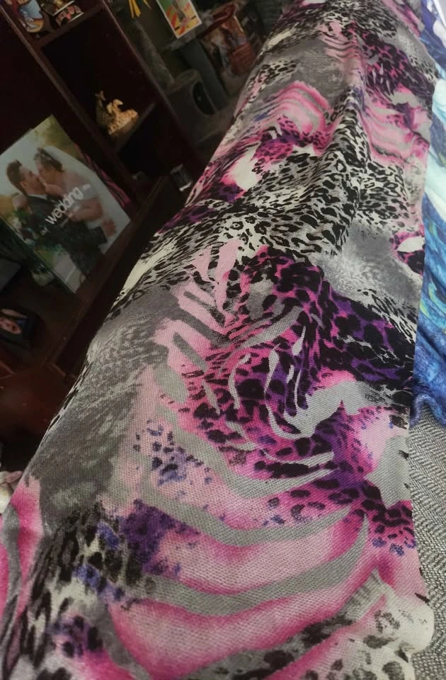 Pink and Purple Animal Print Scarf - photo 2