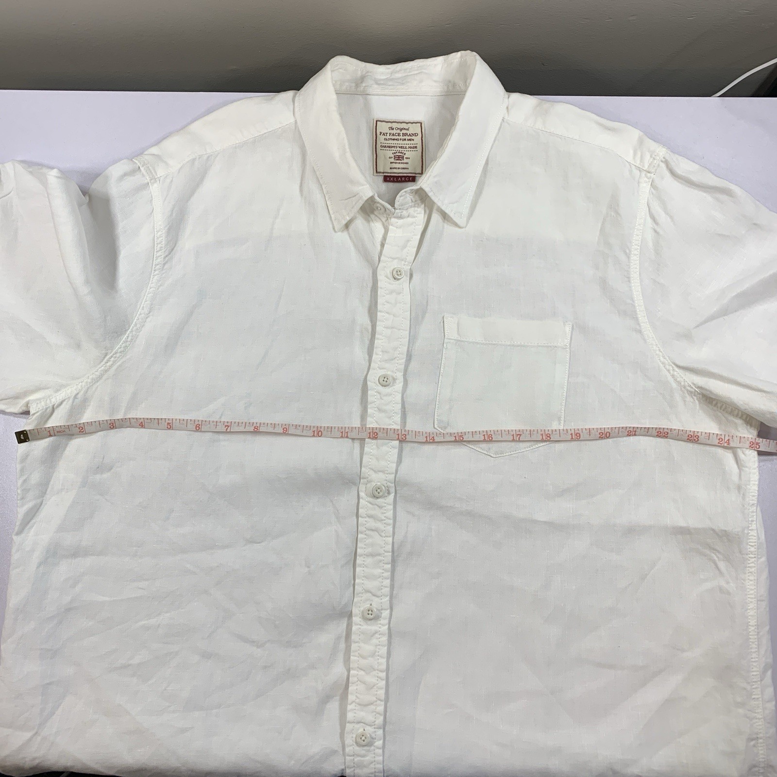 Fat Face Baird McNutt Irish Linen Short Sleeve Shirt XXL ⚽️ - photo 5