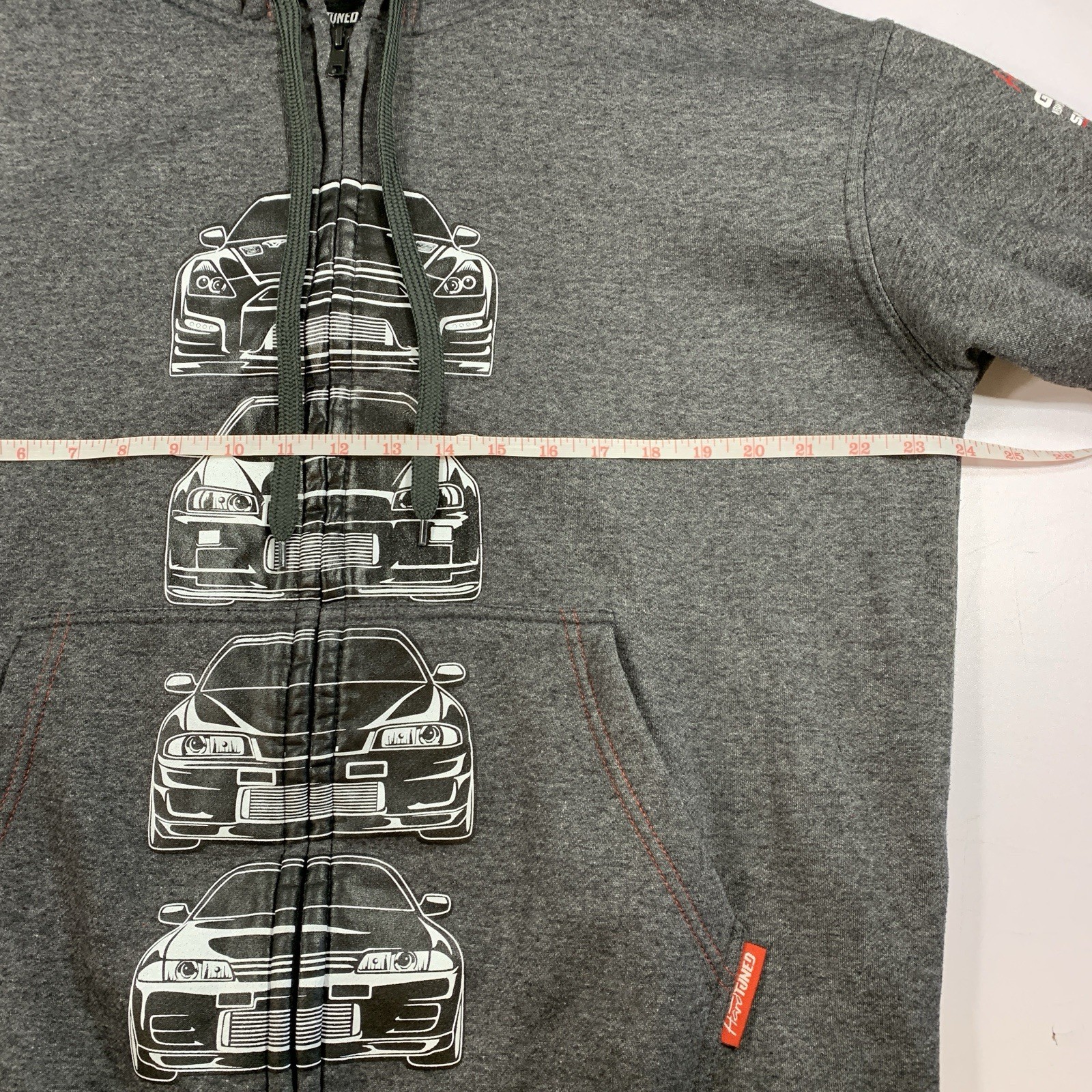 HardTuned Nissan Skyline GT-R Men's FullZip Hoodie Grey ⚽️ - photo 5