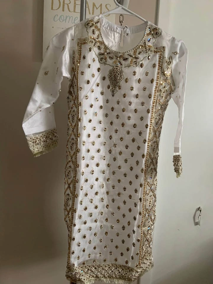 ⚽️White Pakistani dress kids size 34 - photo 2