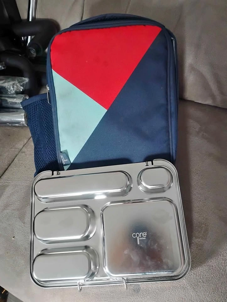 Core Kitchen Stainless Steel Bento Lunch Box with Bag